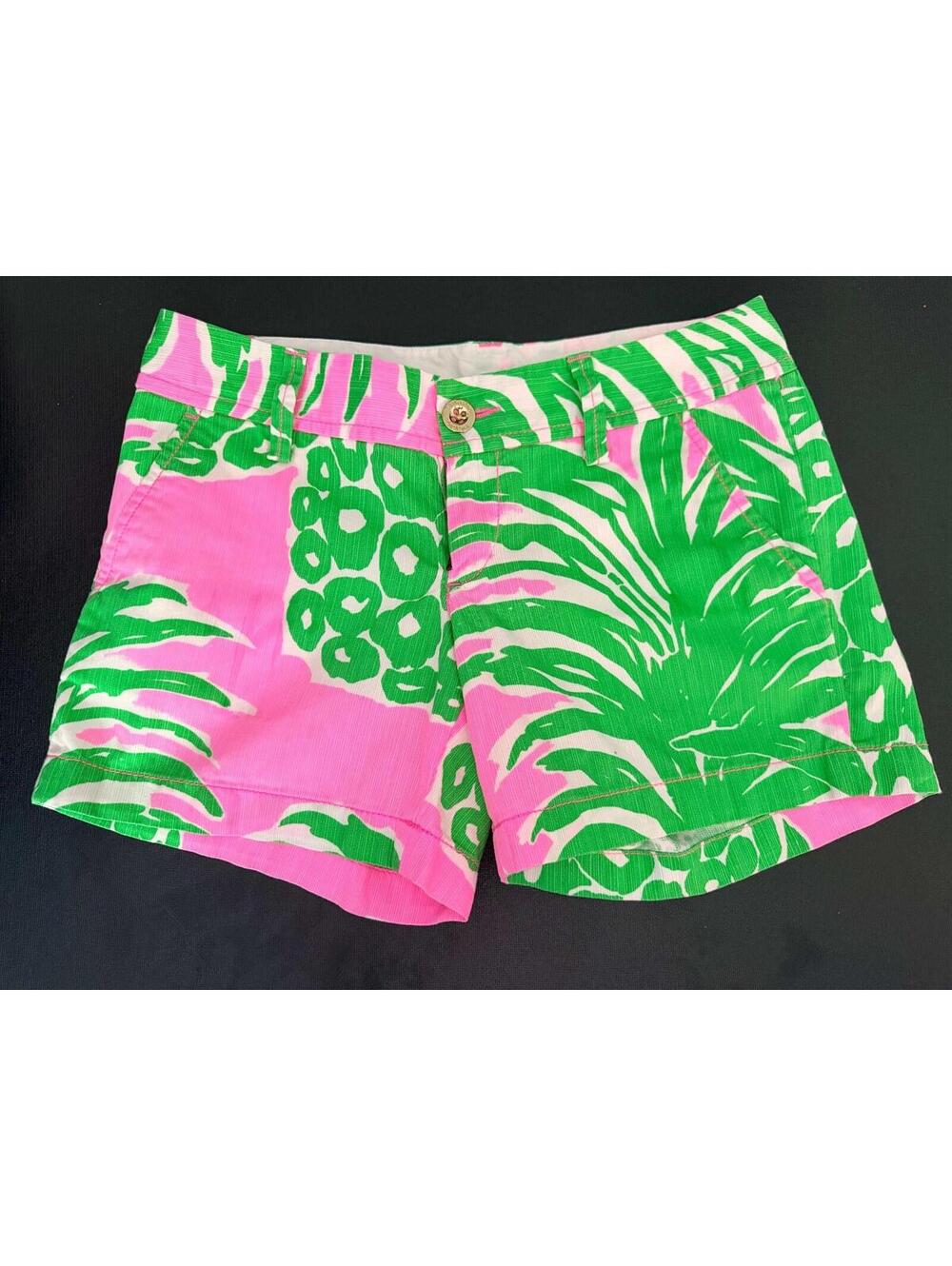Lilly Pulitzer The Callahan Shorts “Pink Pout Flamenco” SIZE 0 GREAT CONDITION!